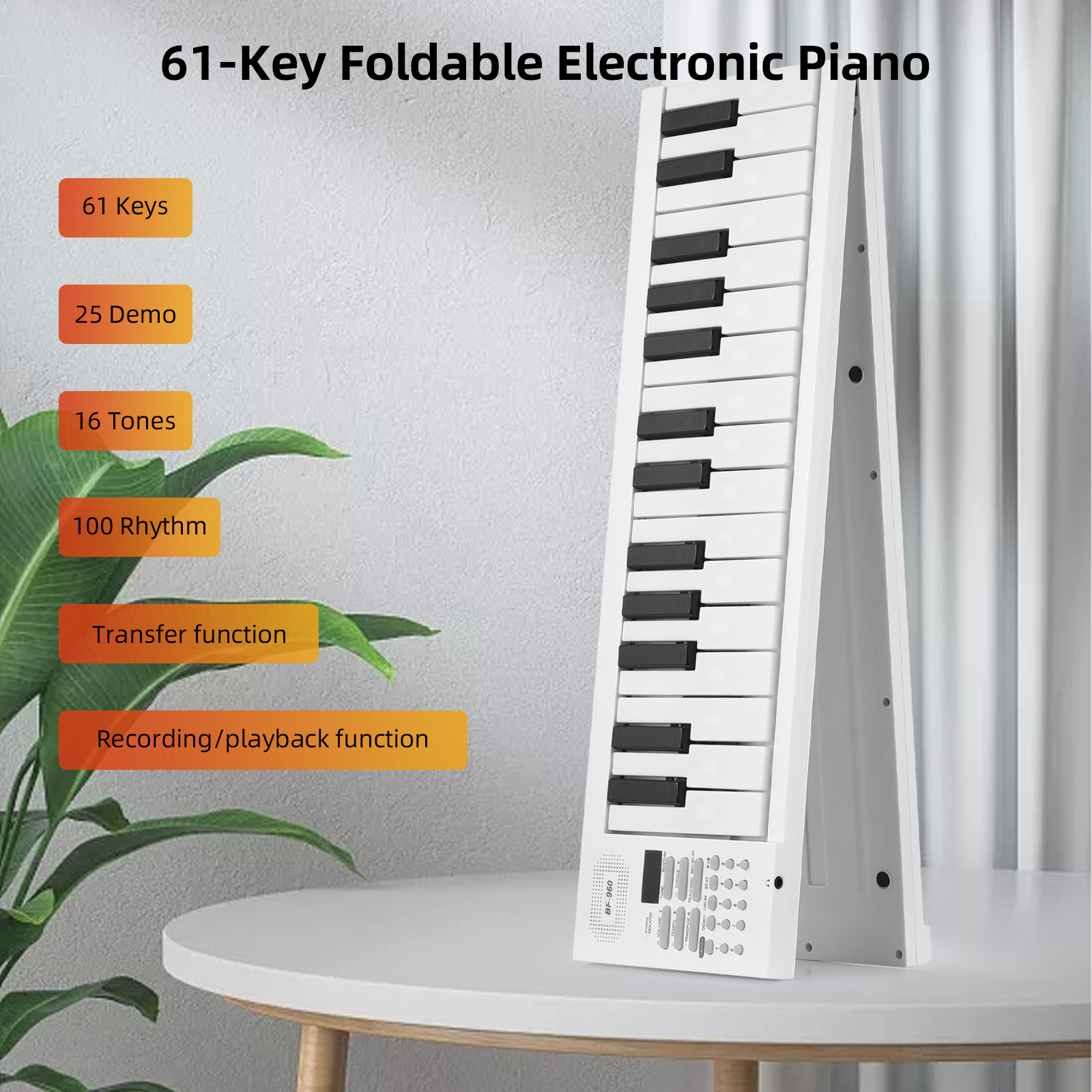 Keyboard Piano 61 Key - Piano Elektronik Lipat 61 Kunci Keyboard