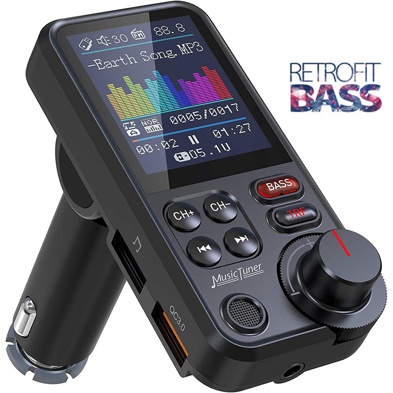 Audio Music Mp3 - Pemancar Radio FM mobil, Bluetooth nirkabel