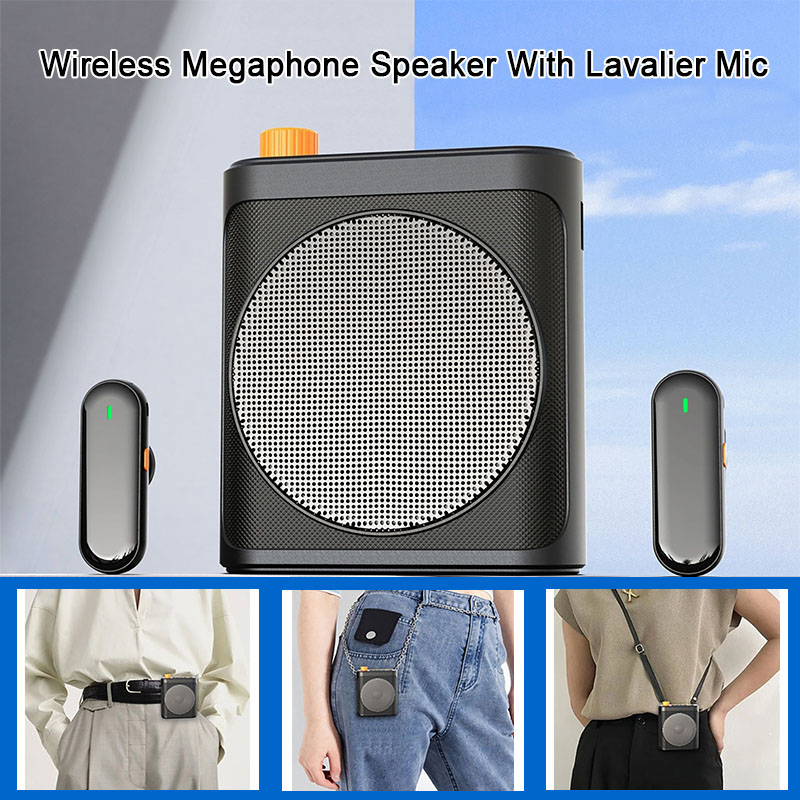 Portable Amplifier Mini - Penguat Suara Portabel dengan Mikrofon Lavalier