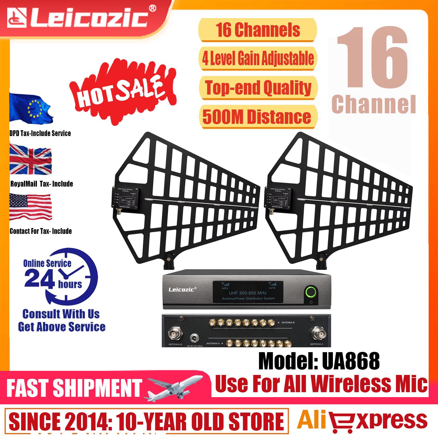 Music Audio Pro - Pemisah Sistem Distribusi Antena 8 Saluran