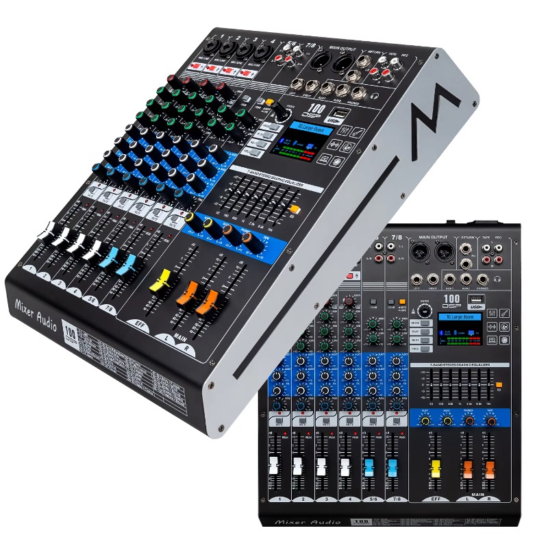 Audio Music Mixer - GAX-HLM80 Green Audio Mixer Audio 8-kanal