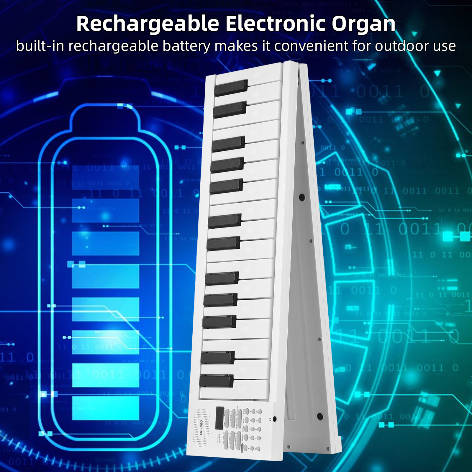 Piano Elektronik Lipat 61 Kunc - Keyboard Piano 61 Key ulasan dan harga