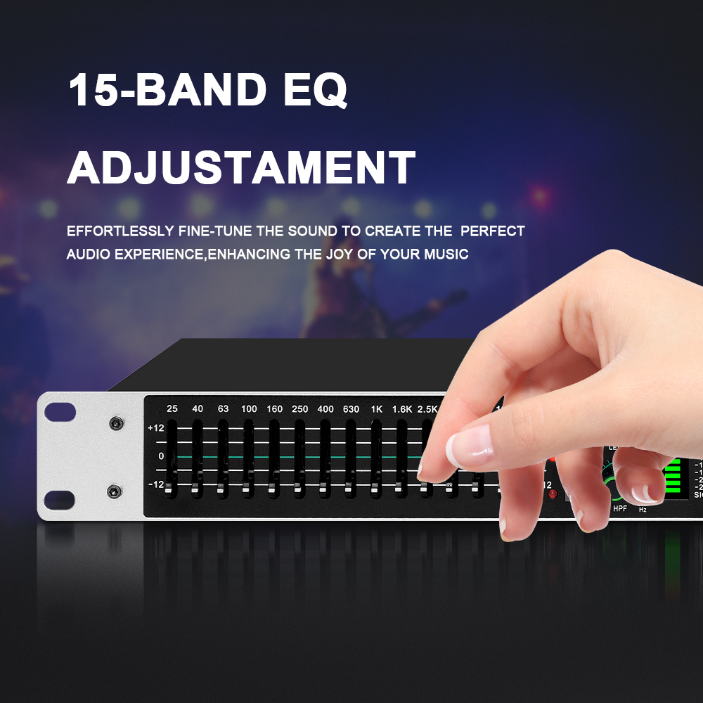 Equalizer Grafik Dual 15-Band  - Audio Music Mixer ulasan dan harga