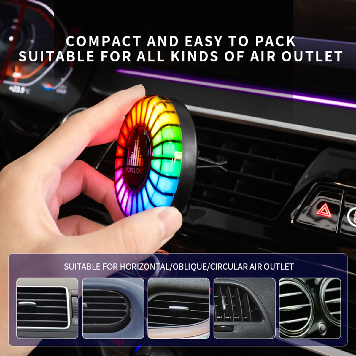 Lampu Ritme Musik Mobil Penyeg - Audio Music Light ulasan dan harga