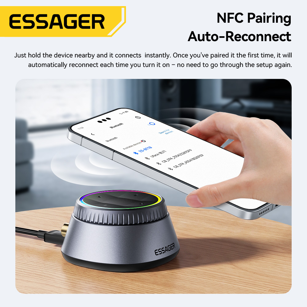 Essager Penerima Audio Bluetoo - Audio Music Light ulasan dan harga