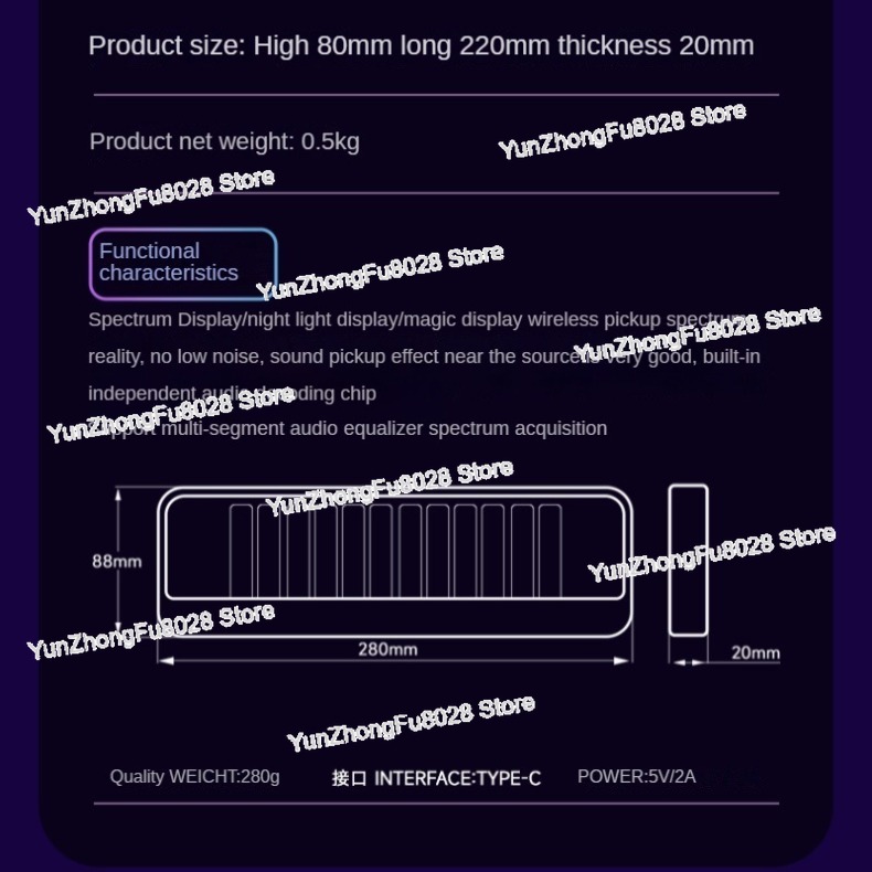 Lampu Indikator Musik 12-Bit R - Audio Music In Youtube ulasan dan harga