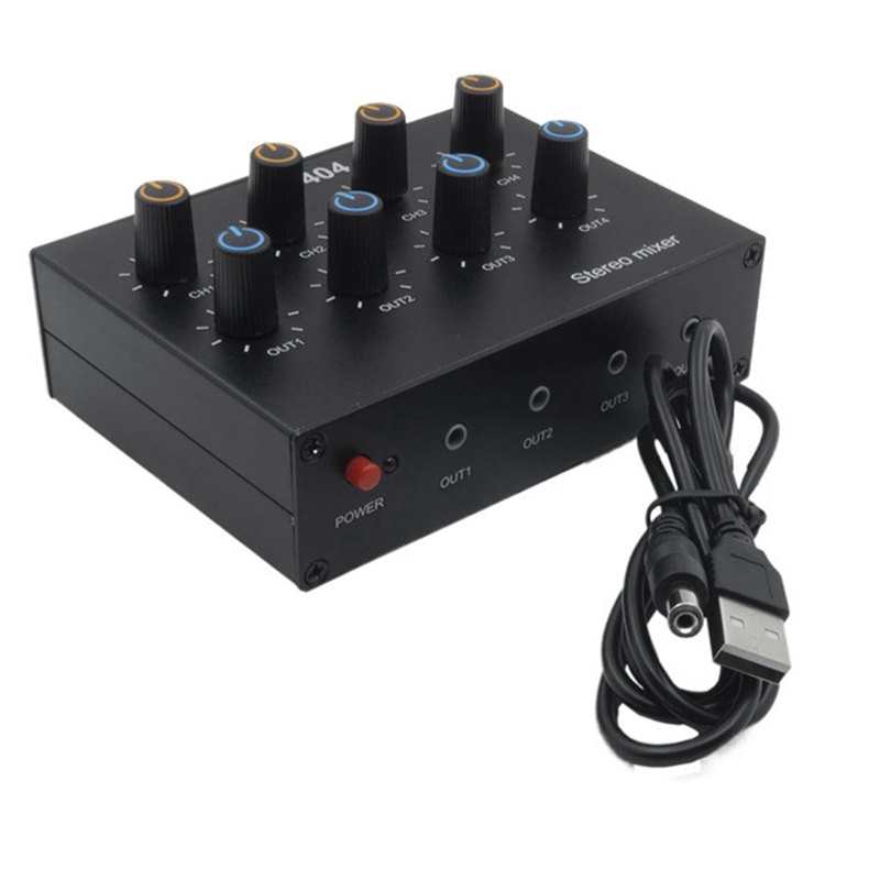 M07K-AU-404 Suara Stereo Empat - Audio Music Mixer ulasan dan harga