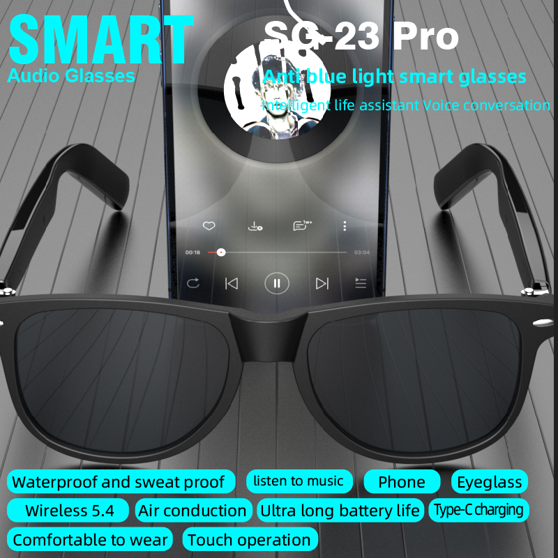 Kacamata Audio Pintar SG‑23 Pr - Music Audio Pro ulasan dan harga