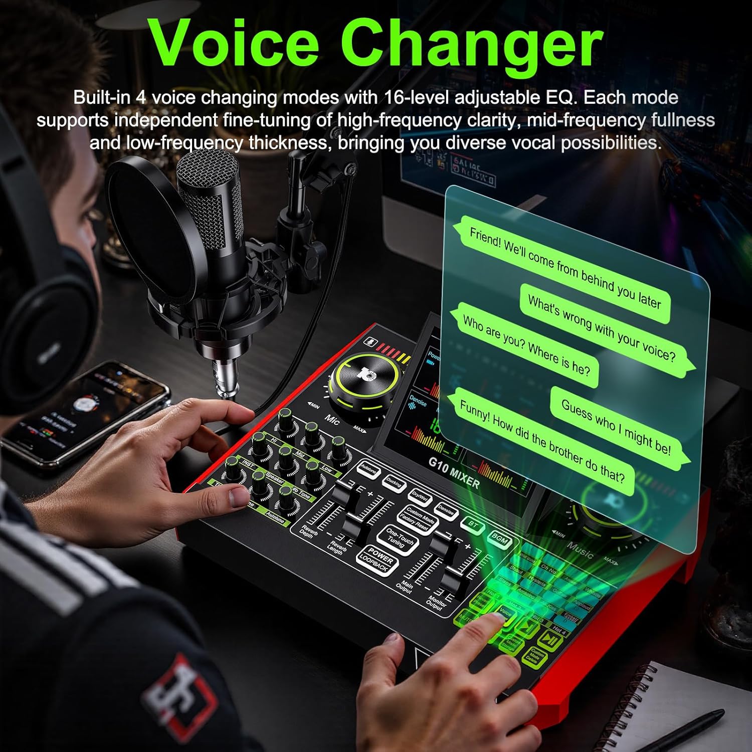Tenlamp G10 Antarmuka Audio St - Audio Music Mixer ulasan dan harga