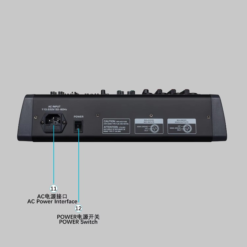 GAX-HLM80 Green Audio Mixer Au - Audio Music Mixer ulasan dan harga